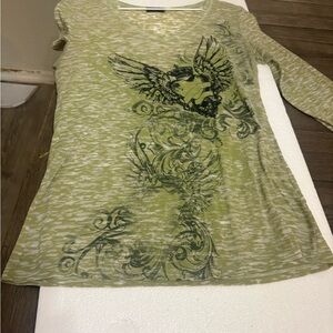 Cocomo Olive Graphic Long Sleeve Tee